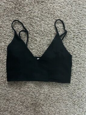 Zara Black Bralette with Slim Straps